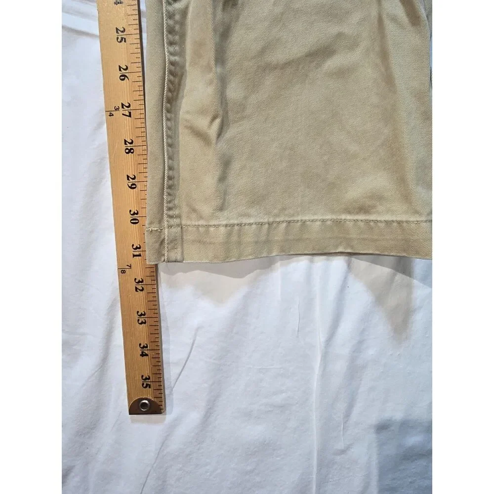 Cremieux Classic Khaki Chino Pants - Size 36 x 32 - Made in France - 26